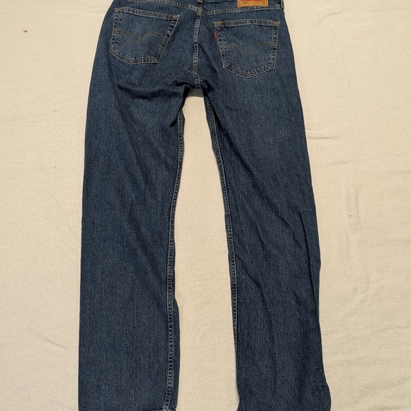 Levi's 505 Regular Fit Jeans, Blue, Size 34W 34L - Picture 6 of 11